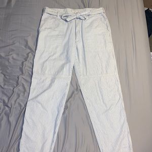 Striped Cotton Pants
